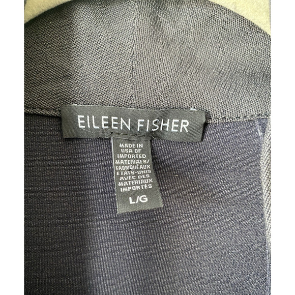 Eileen Fisher Jacket Womens Large Gray Open Front Blazer Cardigan Capsule Piece - Picture 4 of 8